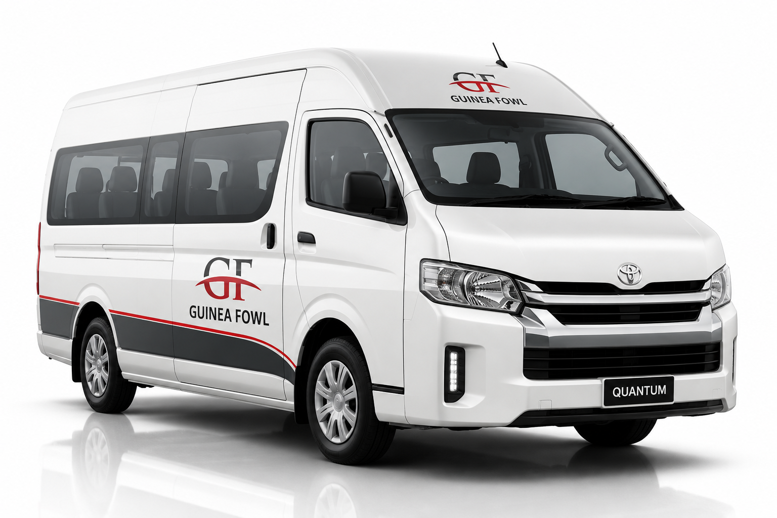 Guinea Fowl Tours corporate transport vehicle